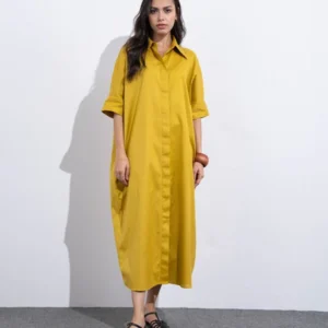 Linen Blend Dress