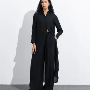 Textured Button Shirt