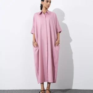 Linen Blend Dress
